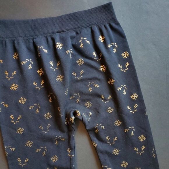 Semi fleeced lined Christmas Leggings - Picture 4 of 8